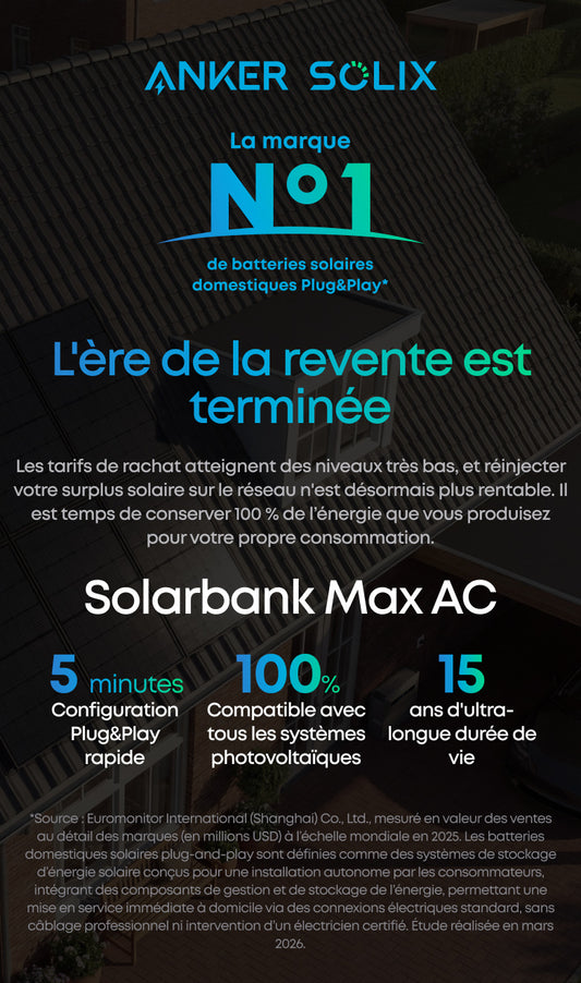 L'ère de la revente est terminée : stockez votre surplus solaire au lieu de le réinjecter sur le réseau
