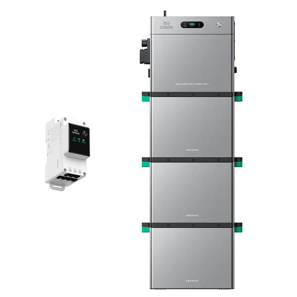 ZENDURE Solarflow 2400 AC+ SolarFlow 2400 AC+ & Zendure 3CT 3*AB3000L (11.04 kWh au total)