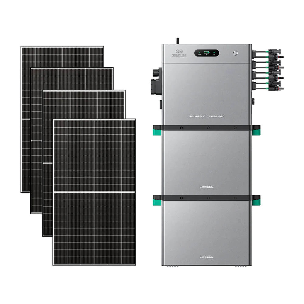 ZENDURE Solarflow 2400 PRO SolarFlow 2400 Pro (2.4 kWh) 2*AB3000L (8.16 kWh au total) 2 600 Wc (4 × 500 W)