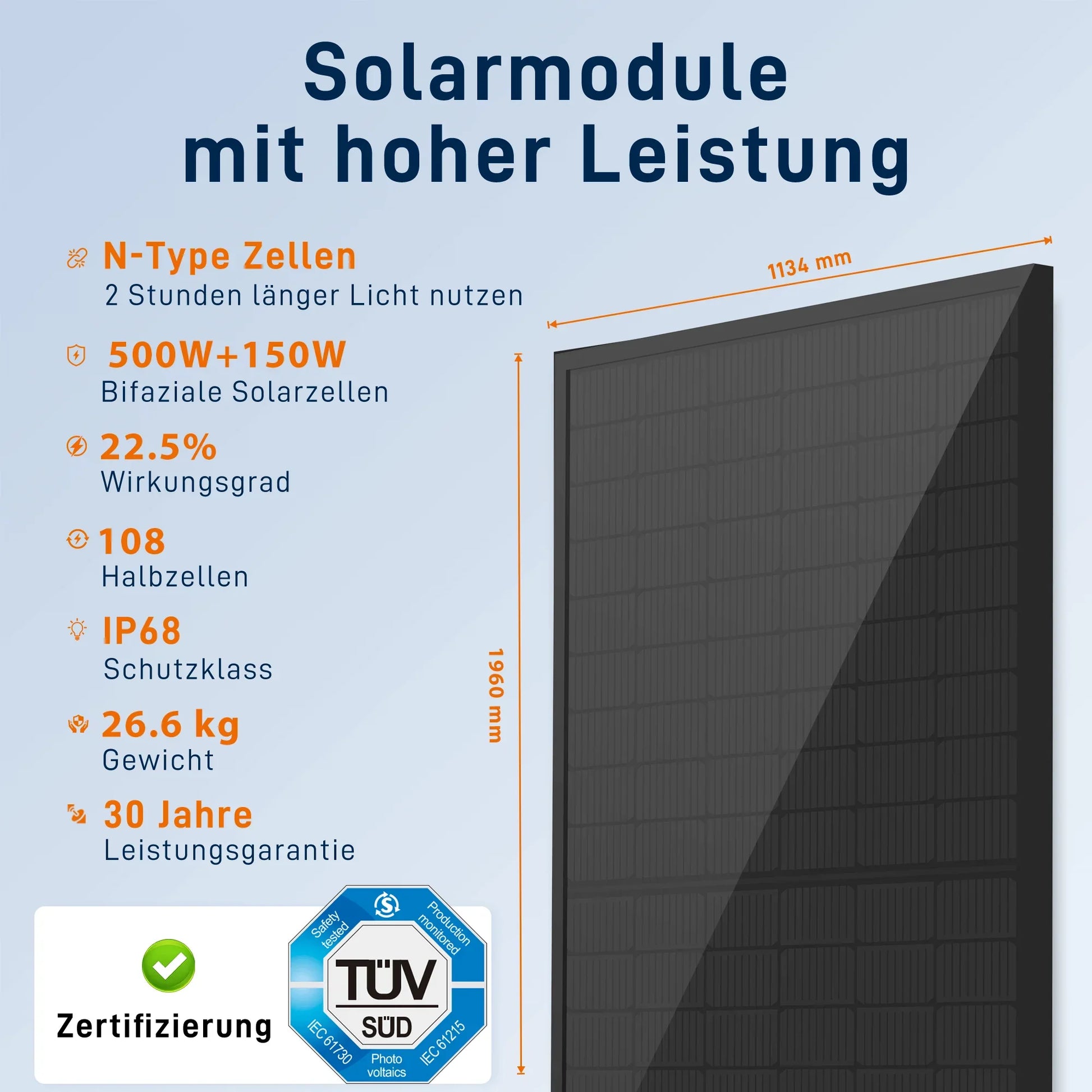 ANKER SOLIX Système de stockage d'énergie solaire Anker SOLIX Solarbank 2 E1600 Pro pour balcon, avec module solaire de 500 Wc