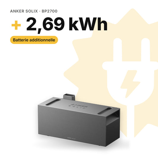 Anker SOLIX BP2700 : batterie additionnelle de 2,69 kWh (visuel indicatif)
