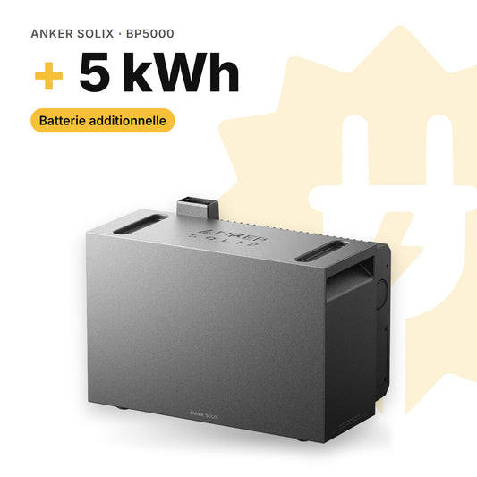 Anker SOLIX BP5000 : batterie additionnelle de 5 kWh (visuel indicatif)