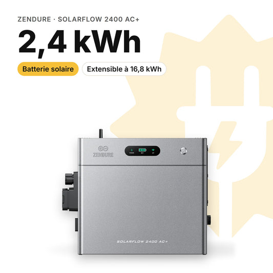 Zendure SolarFlow 2400 AC+ : batterie 2,4 kWh (visuel indicatif)