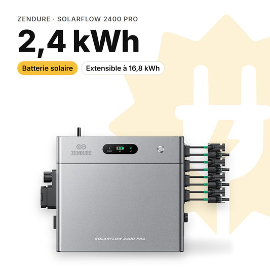 Zendure SolarFlow 2400 Pro : batterie 2,4 kWh (visuel indicatif)