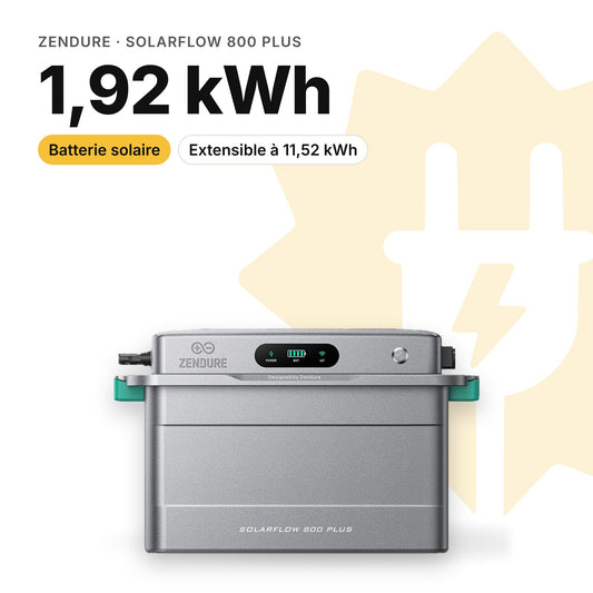 Zendure SolarFlow 800 Plus : batterie 1,92 kWh (visuel indicatif)