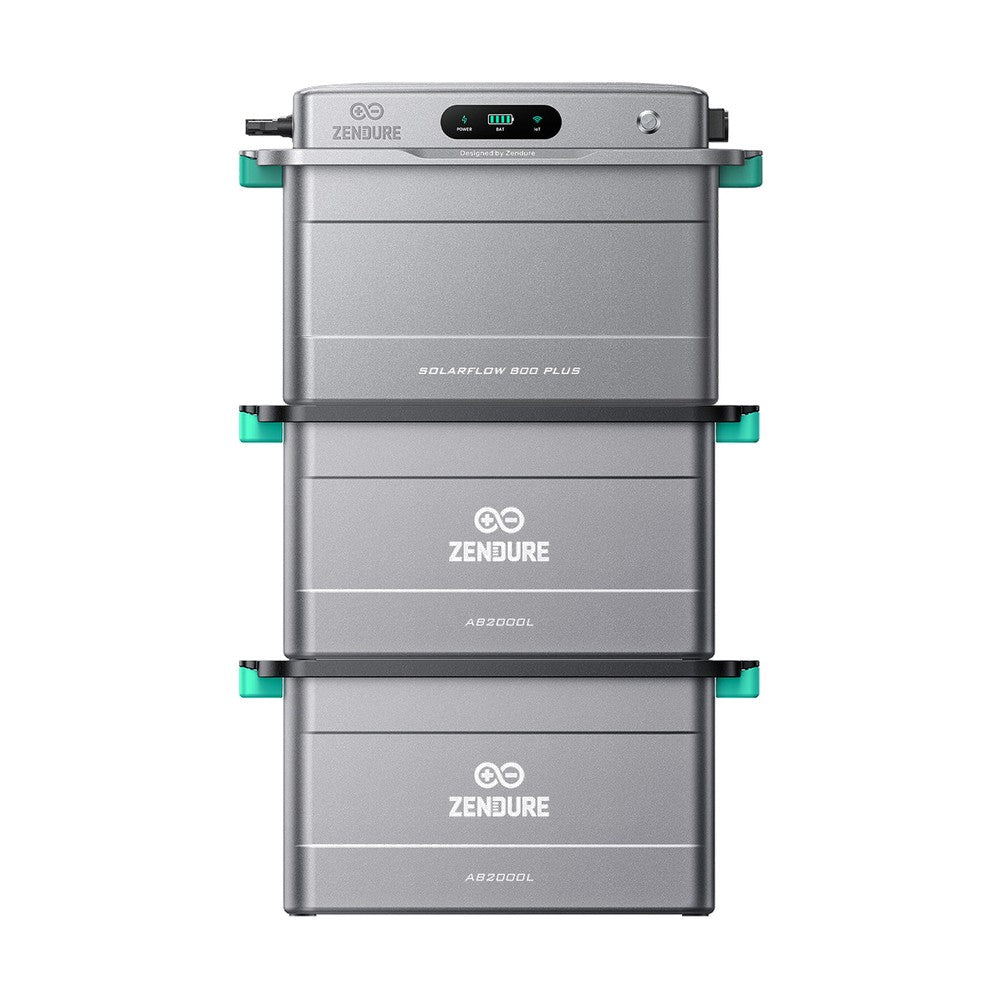 ZENDURE Solarflow 800 Plus SolarFlow 800 Plus (1,92 kWh) 2 × AB2000L (5,76 kWh au total) Sans panneaux