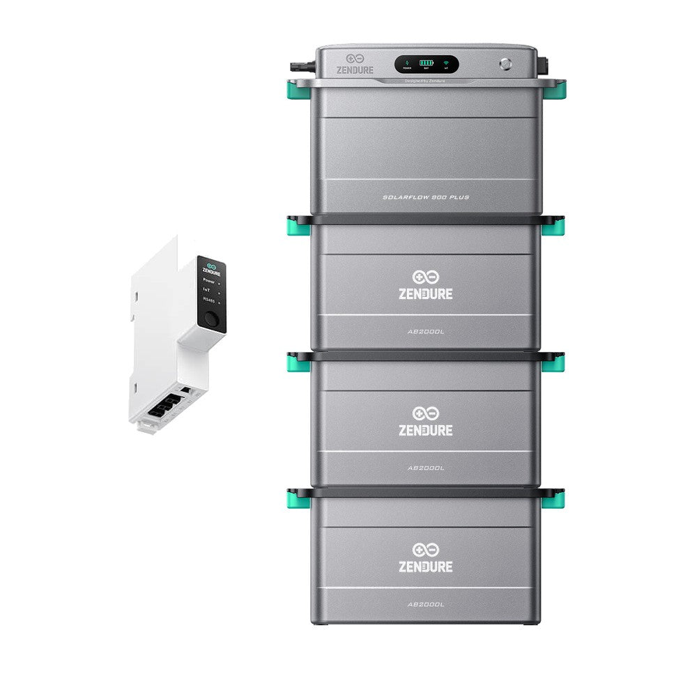 ZENDURE Solarflow 800 Plus SolarFlow 800 Plus & Zendure 3CT 3 × AB2000L (7,68 kWh au total) Sans panneaux