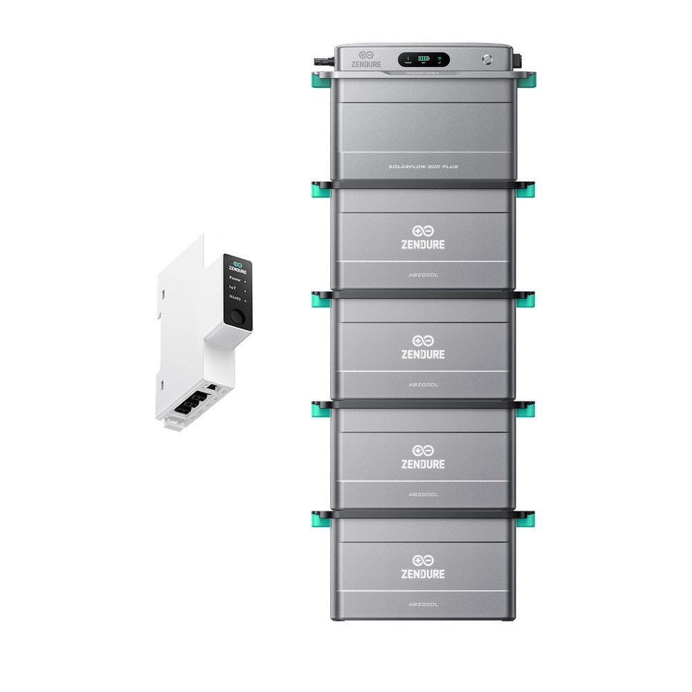 ZENDURE Solarflow 800 Plus SolarFlow 800 Plus & Zendure 3CT 4 × AB2000L (9,6 kWh au total) Sans panneaux