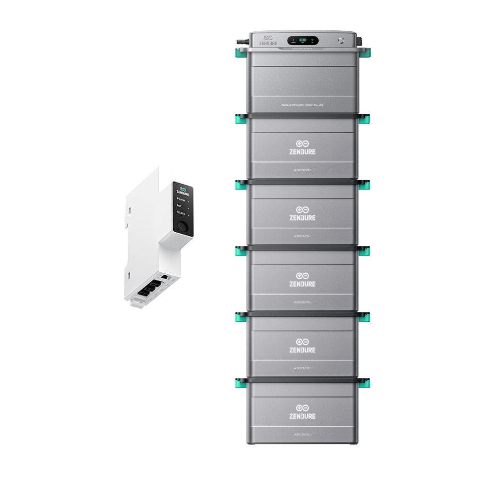 ZENDURE Solarflow 800 Plus SolarFlow 800 Plus & Zendure 3CT 5 × AB2000L (11,52 kWh au total) Sans panneaux