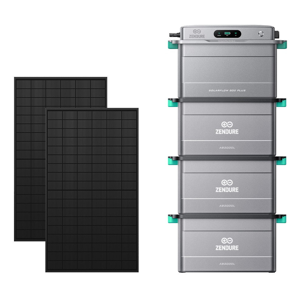 ZENDURE Solarflow 800 Plus SolarFlow 800 Plus (1,92 kWh) 3 × AB2000L (7,68 kWh au total) 1 000 Wc (2 × 500 W)