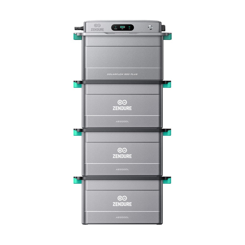 ZENDURE Solarflow 800 Plus SolarFlow 800 Plus (1,92 kWh) 3 × AB2000L (7,68 kWh au total) Sans panneaux