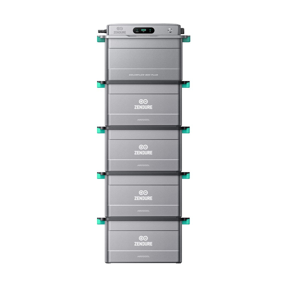 ZENDURE Solarflow 800 Plus SolarFlow 800 Plus (1,92 kWh) 4 × AB2000L (9,6 kWh au total) Sans panneaux
