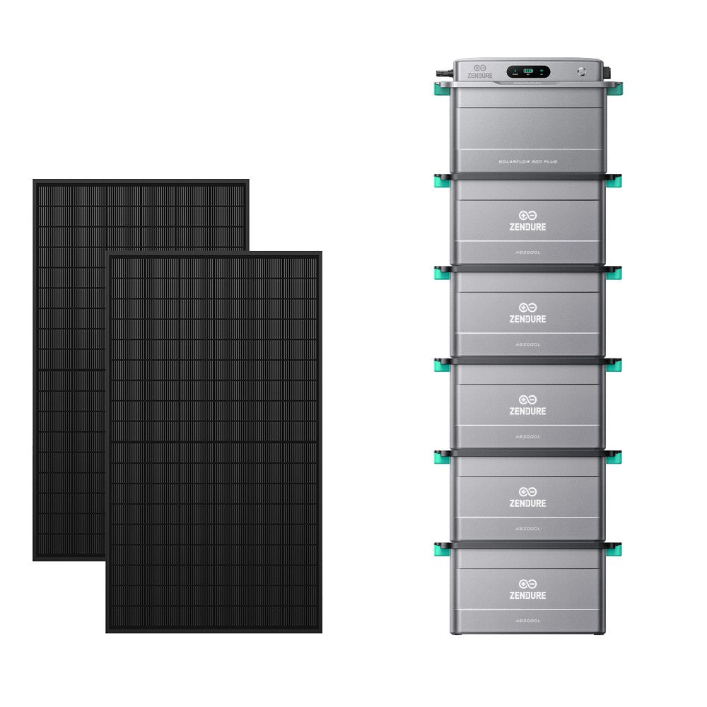 ZENDURE Solarflow 800 Plus SolarFlow 800 Plus (1,92 kWh) 5 × AB2000L (11,52 kWh au total) 1 000 Wc (2 × 500 W)
