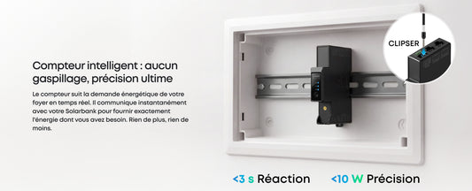Compteur intelligent Anker SOLIX : moins de 3 s de réaction et 10 W de précision